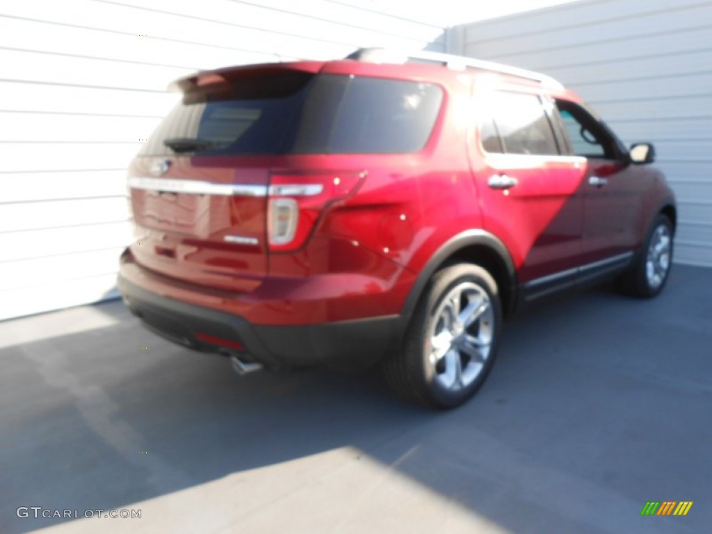 2013 Explorer Limited - Ruby Red Metallic / Medium Light Stone photo #4