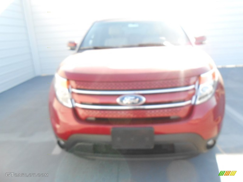 2013 Explorer Limited - Ruby Red Metallic / Medium Light Stone photo #10