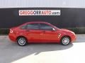 2008 Vermillion Red Ford Focus SE Sedan  photo #3