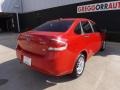 2008 Vermillion Red Ford Focus SE Sedan  photo #7