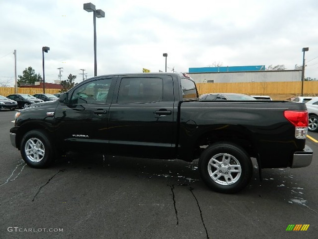 2011 Tundra CrewMax 4x4 - Black / Sand Beige photo #2