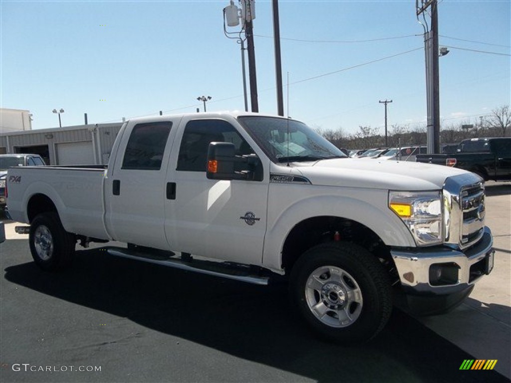 2013 F350 Super Duty XLT Crew Cab 4x4 - Oxford White / Steel photo #16