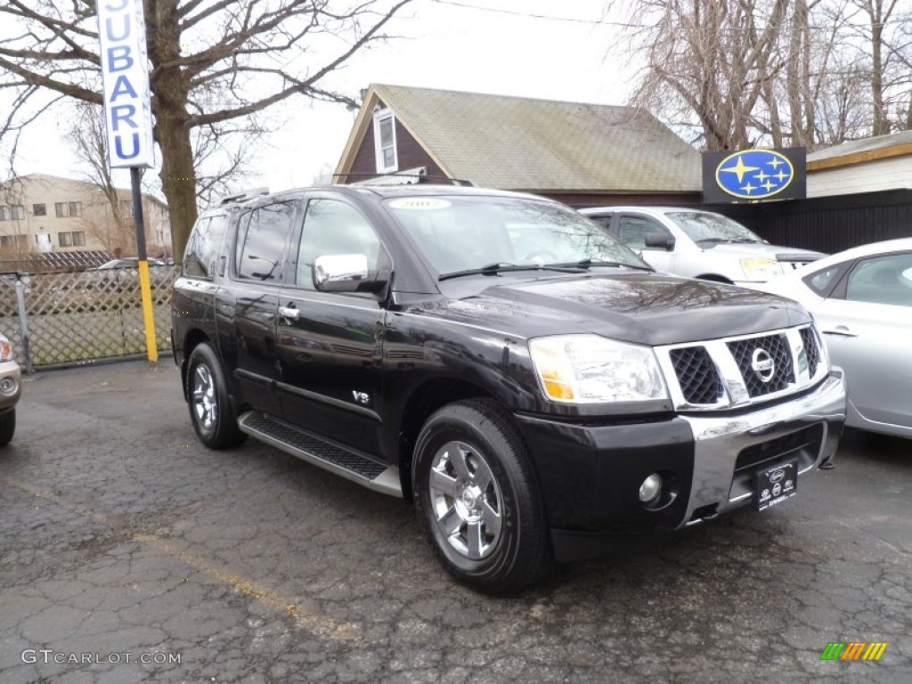 2007 Armada LE 4x4 - Galaxy Black / Graphite/Titanium photo #1