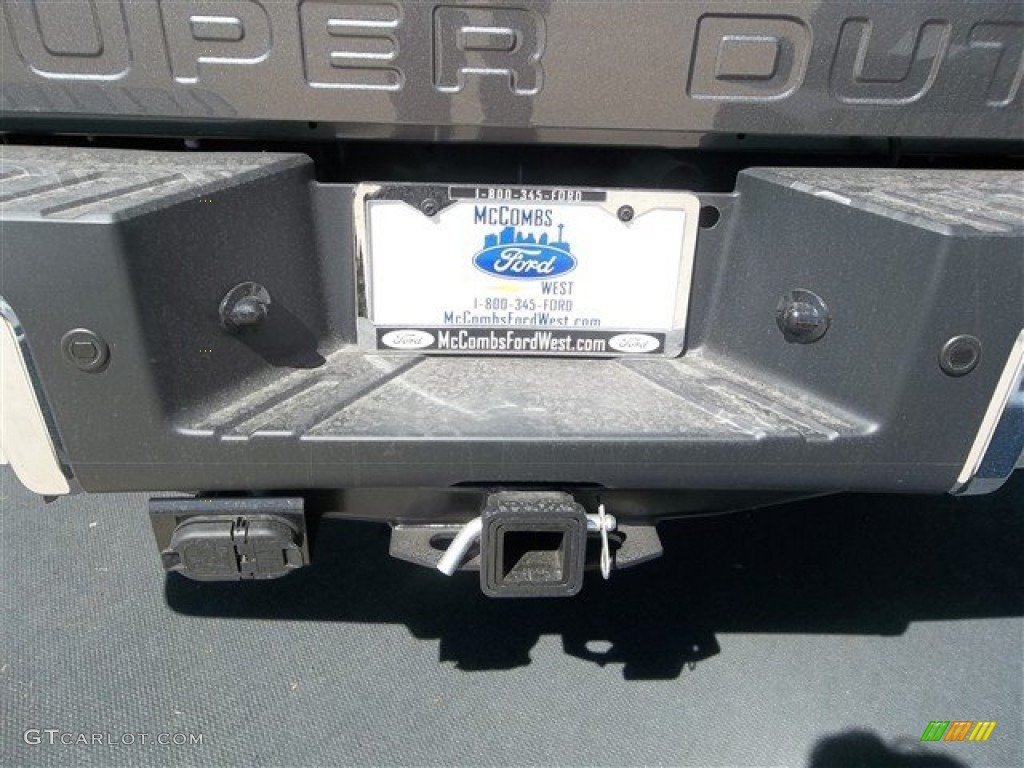 2013 F350 Super Duty Lariat Crew Cab 4x4 - Sterling Gray Metallic / Black photo #6
