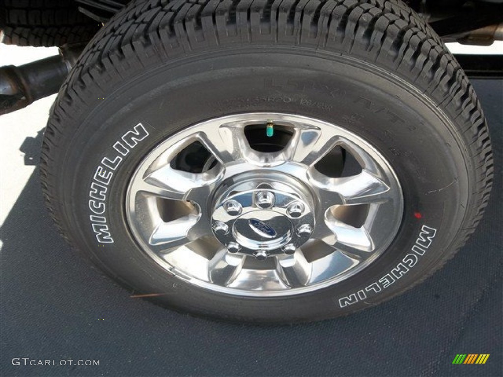 2013 F350 Super Duty Lariat Crew Cab 4x4 - Sterling Gray Metallic / Black photo #9