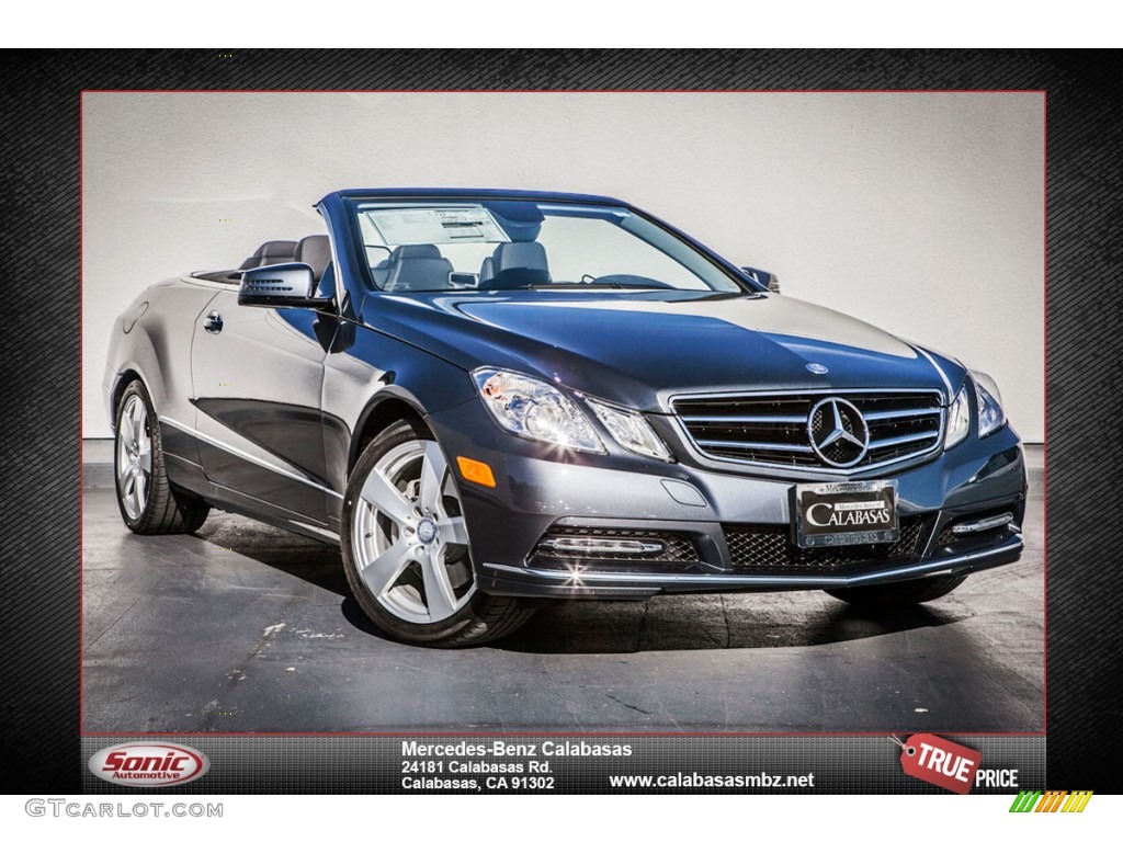 2013 E 350 Cabriolet - Steel Grey Metallic / Ash/Dark Grey photo #1