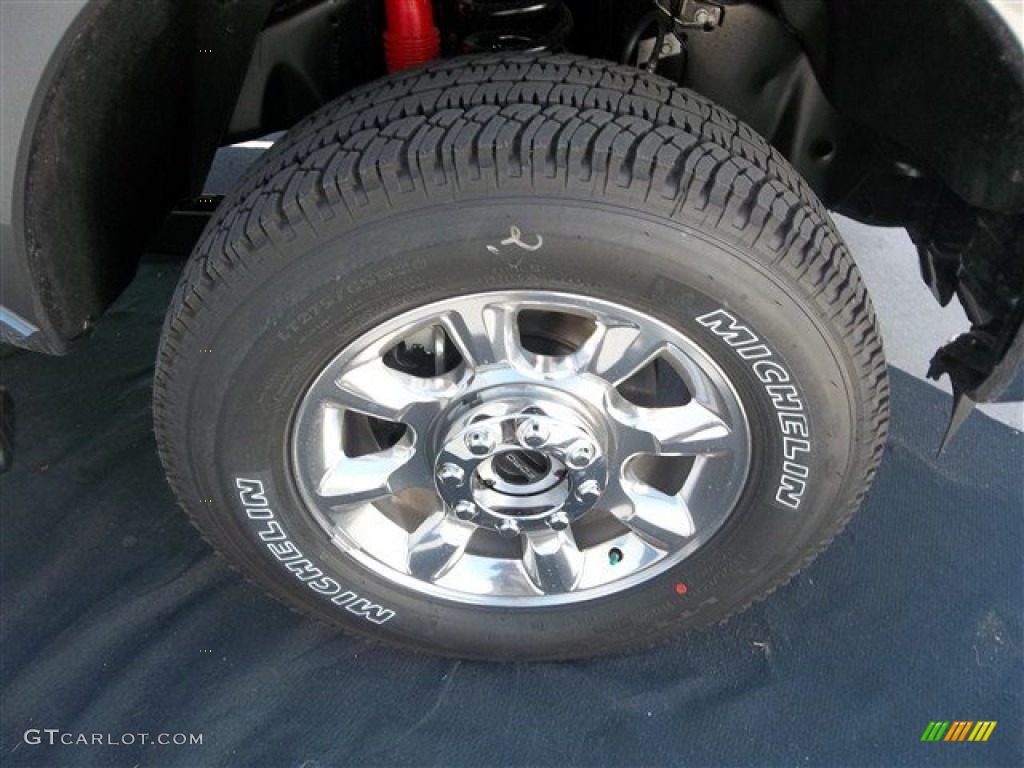 2013 F350 Super Duty Lariat Crew Cab 4x4 - Sterling Gray Metallic / Black photo #17