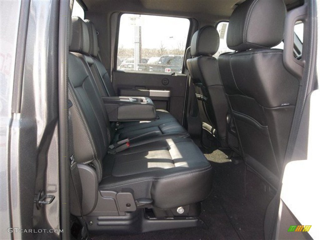 2013 F350 Super Duty Lariat Crew Cab 4x4 - Sterling Gray Metallic / Black photo #19