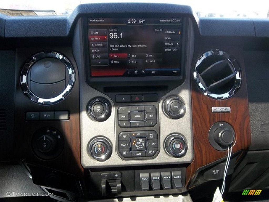 2013 F350 Super Duty Lariat Crew Cab 4x4 - Sterling Gray Metallic / Black photo #29