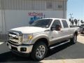 2013 White Platinum Tri-Coat Ford F250 Super Duty Lariat Crew Cab 4x4  photo #2