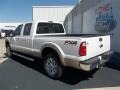 2013 White Platinum Tri-Coat Ford F250 Super Duty Lariat Crew Cab 4x4  photo #4