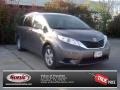 2011 Predawn Gray Mica Toyota Sienna LE  photo #1