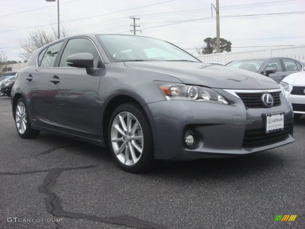 2012 CT 200h Hybrid Premium - Nebula Gray Pearl / Black photo #1