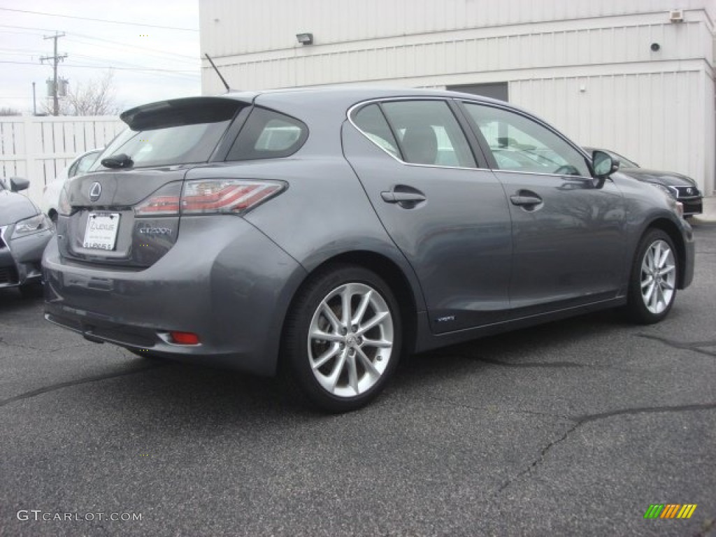 2012 CT 200h Hybrid Premium - Nebula Gray Pearl / Black photo #3