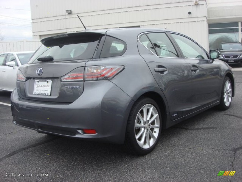 2012 CT 200h Hybrid Premium - Nebula Gray Pearl / Black photo #4