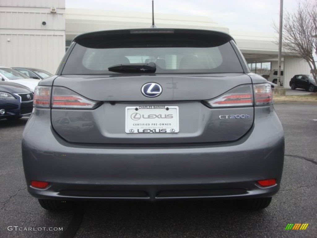 2012 CT 200h Hybrid Premium - Nebula Gray Pearl / Black photo #5