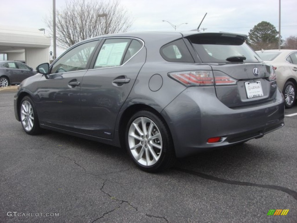 2012 CT 200h Hybrid Premium - Nebula Gray Pearl / Black photo #6