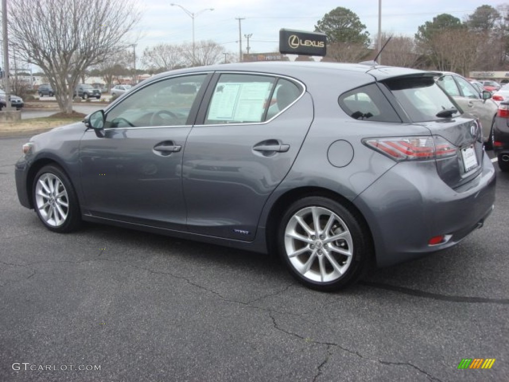 2012 CT 200h Hybrid Premium - Nebula Gray Pearl / Black photo #7