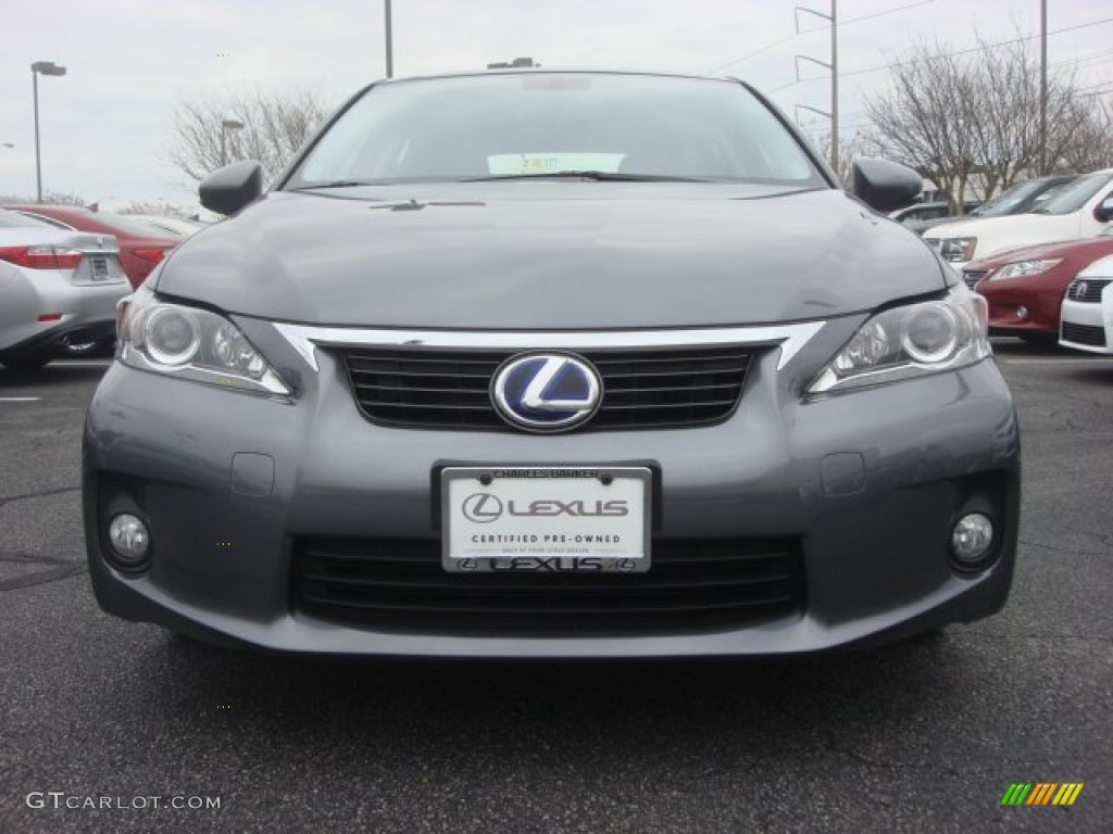 2012 CT 200h Hybrid Premium - Nebula Gray Pearl / Black photo #9