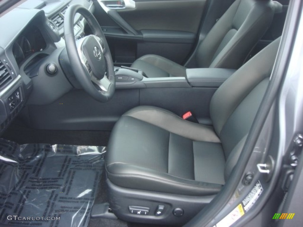 2012 CT 200h Hybrid Premium - Nebula Gray Pearl / Black photo #11
