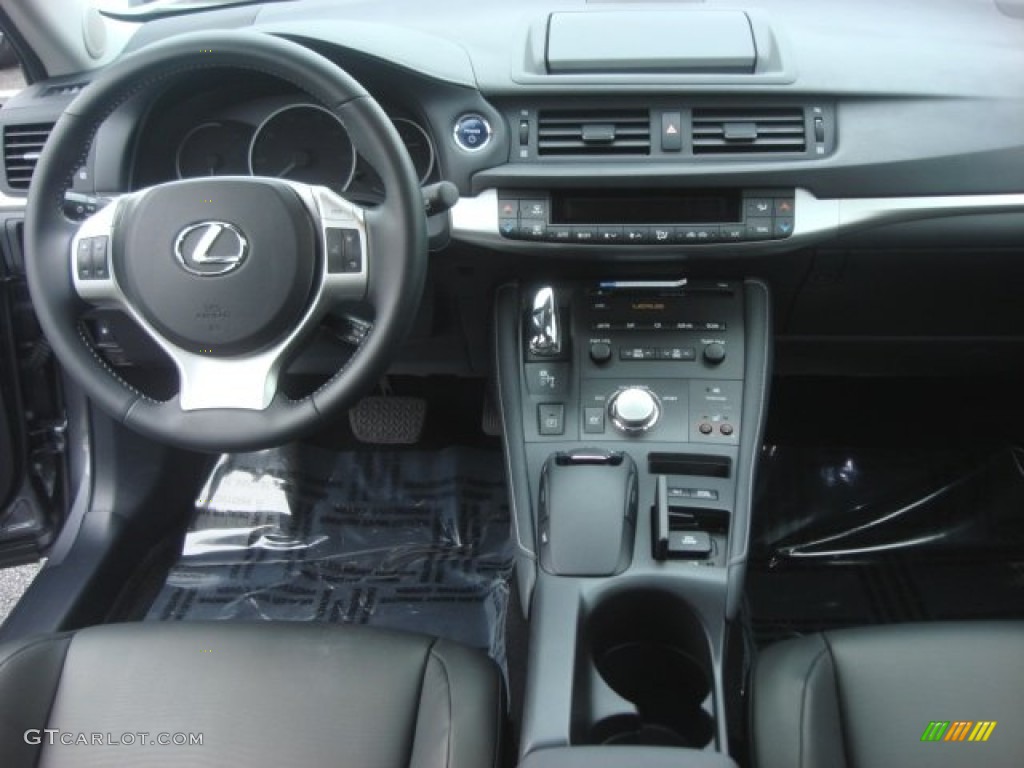 2012 CT 200h Hybrid Premium - Nebula Gray Pearl / Black photo #17