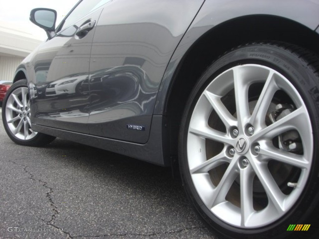 2012 CT 200h Hybrid Premium - Nebula Gray Pearl / Black photo #36
