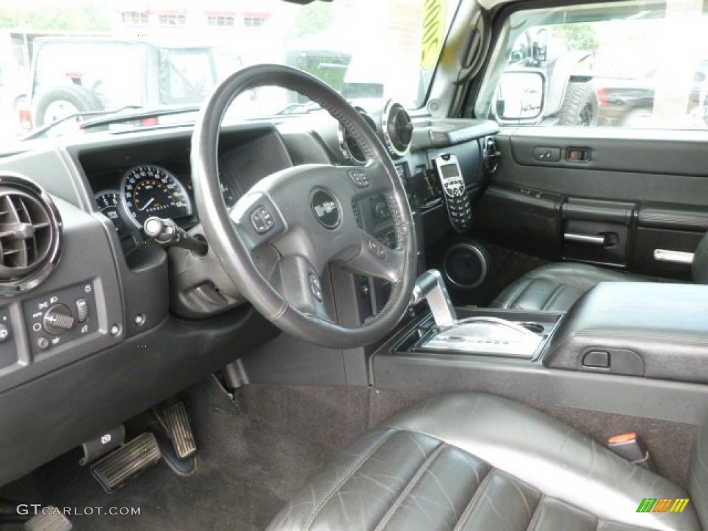 Ebony Interior 2006 Hummer H2 SUV Photo #77895080