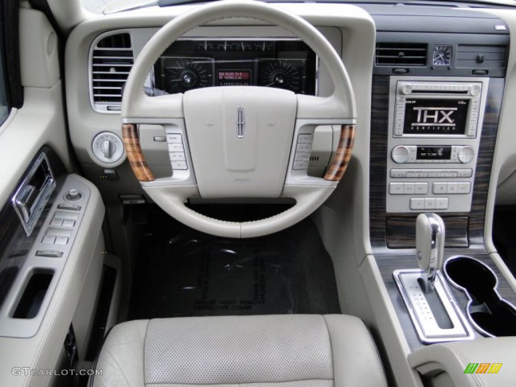 2007 Lincoln Navigator L Ultimate 4x4 Stone/Charcoal Dashboard Photo #77895682