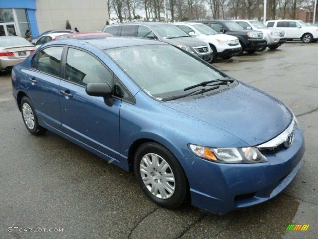 2009 Civic DX-VP Sedan - Atomic Blue Metallic / Gray photo #8