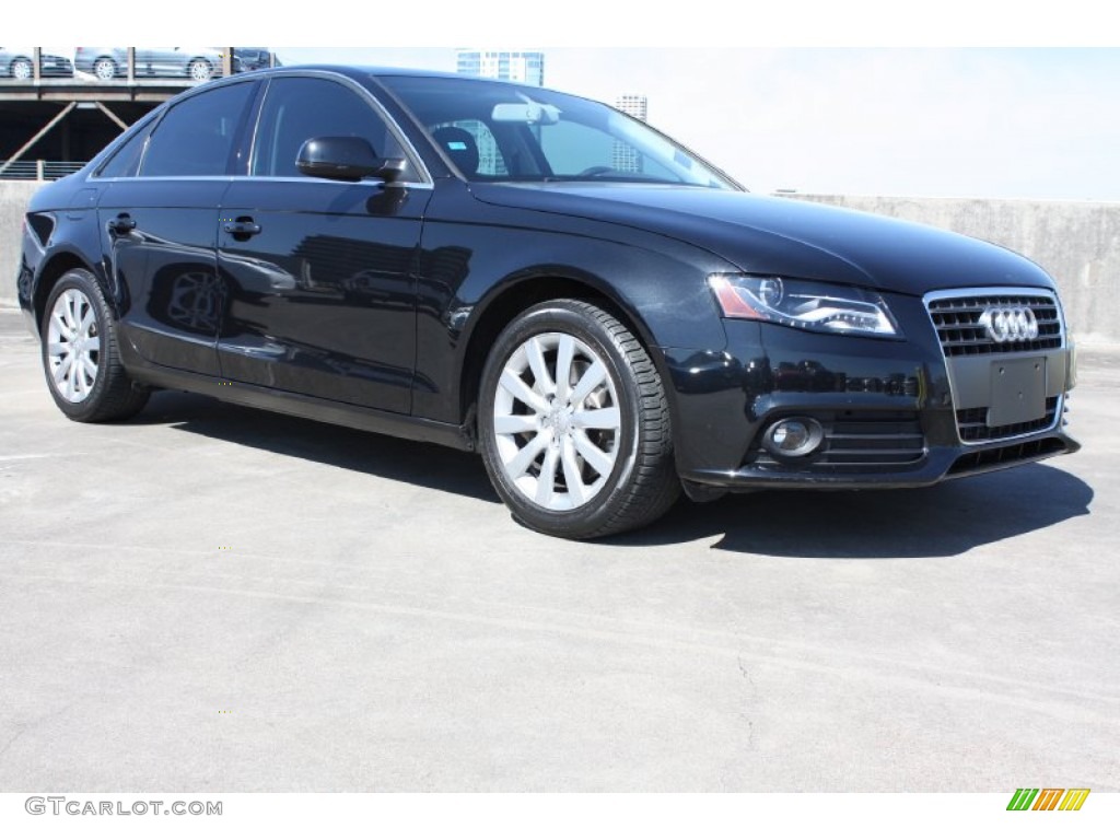 2010 A4 2.0T Sedan - Brilliant Black / Black photo #1