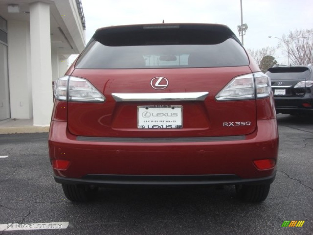 2011 RX 350 AWD - Matador Red Mica / Parchment photo #4