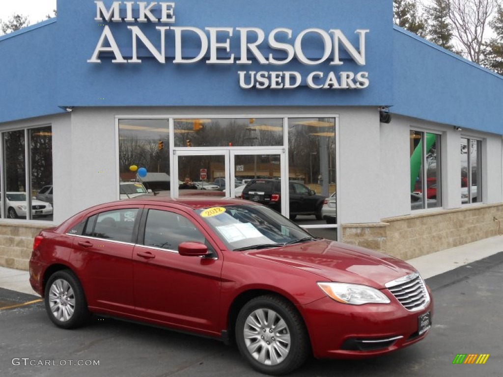 Deep Cherry Red Crystal Pearl Coat Chrysler 200