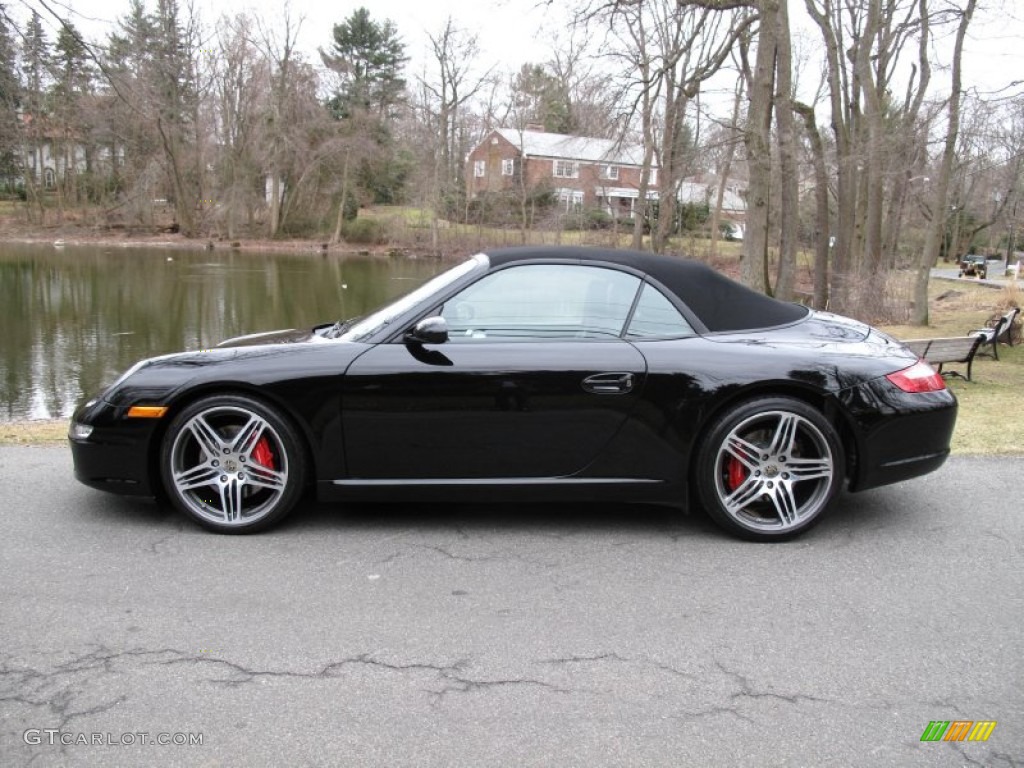 Black 2008 Porsche 911 Carrera S Cabriolet Exterior Photo #77899590