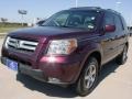 2008 Dark Cherry Pearl Honda Pilot EX-L  photo #2