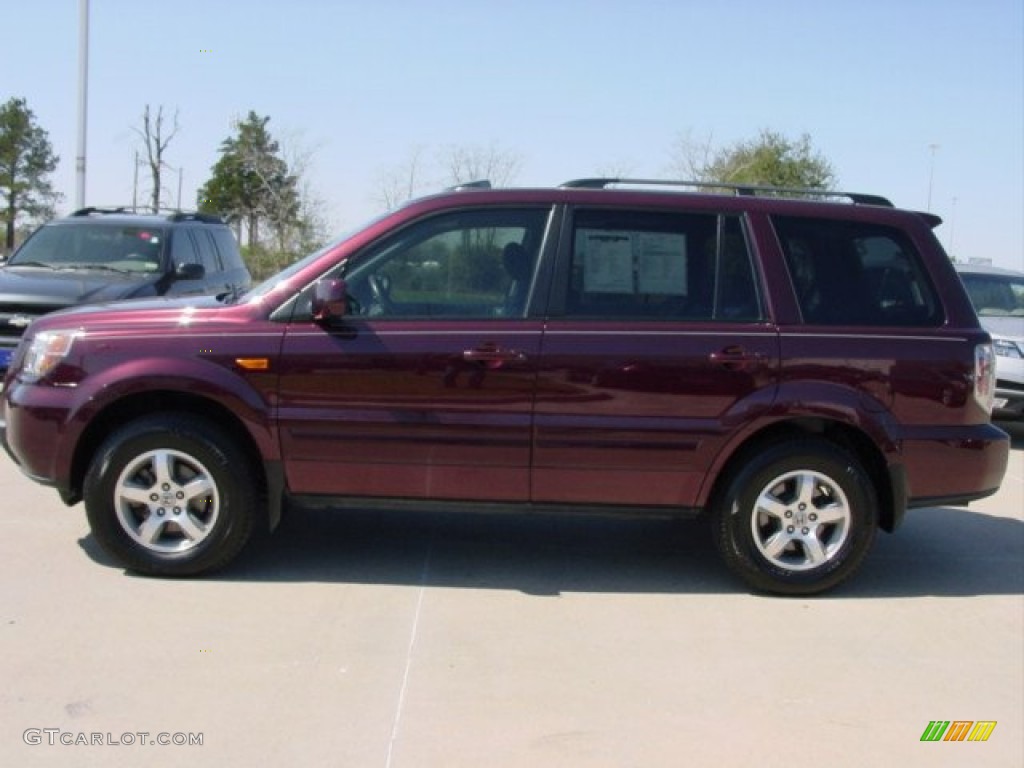 Dark Cherry Pearl 2008 Honda Pilot EX-L Exterior Photo #77899681
