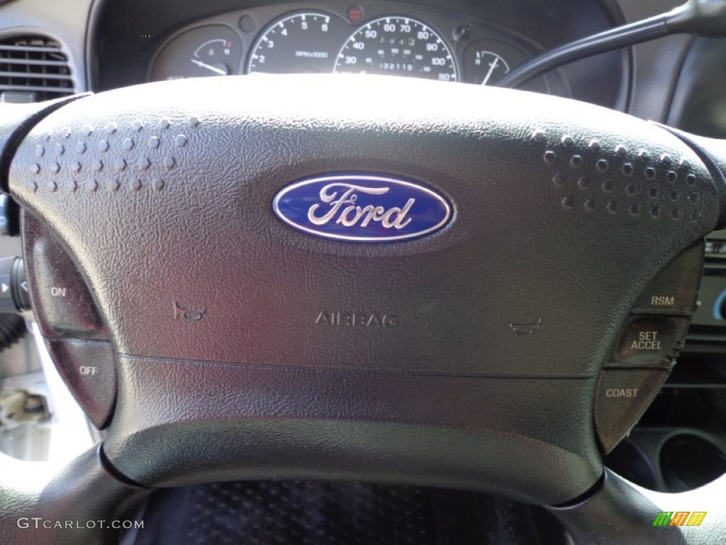 2001 Ford Ranger Edge SuperCab Dark Graphite Steering Wheel Photo #77899905