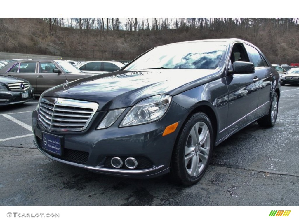 2010 E 350 4Matic Sedan - Steel Grey Metallic / Black photo #1