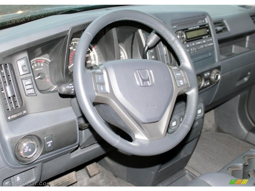 2011 Honda Ridgeline RTL Black Steering Wheel Photo #77900128