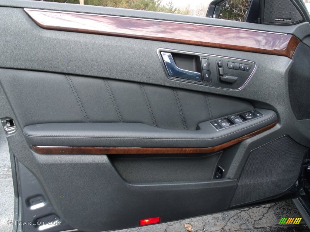 2010 Mercedes-Benz E 350 4Matic Sedan Black Door Panel Photo #77900207