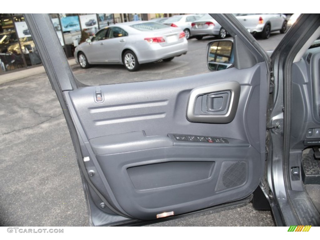 2011 Honda Ridgeline RTL Black Door Panel Photo #77900215