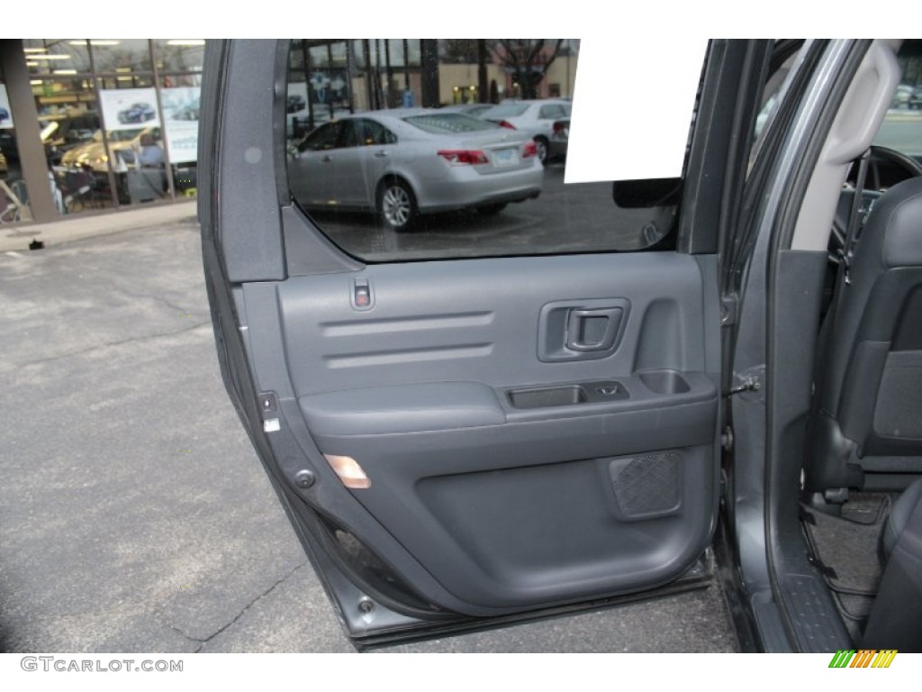 2011 Honda Ridgeline RTL Black Door Panel Photo #77900230