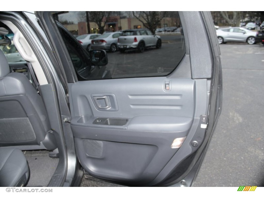 2011 Honda Ridgeline RTL Black Door Panel Photo #77900250