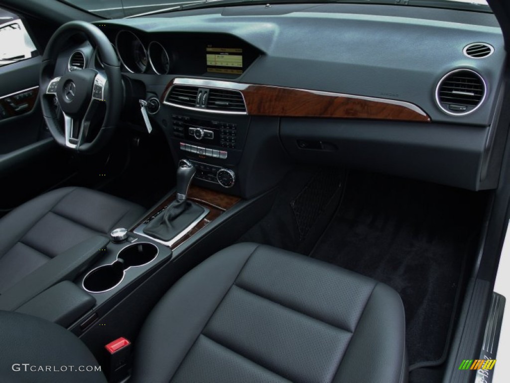 2012 Mercedes-Benz C 300 Sport 4Matic Black Dashboard Photo #77900557