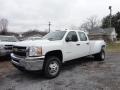 Summit White - Silverado 3500HD WT Crew Cab 4x4 Dually Photo No. 3