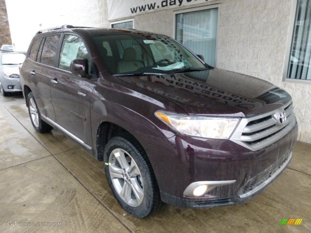 2013 Highlander Limited 4WD - Sizzling Crimson Mica / Sand Beige photo #7