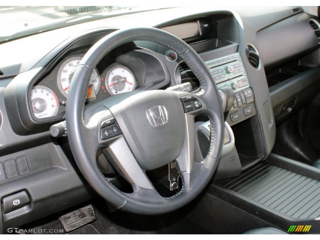 2011 Honda Pilot EX-L 4WD Black Dashboard Photo #77902798