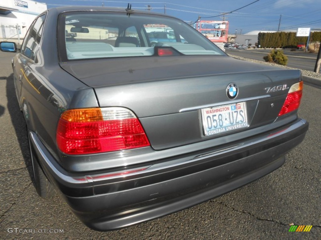 2000 7 Series 740iL Sedan - Anthracite Metallic / Grey photo #10