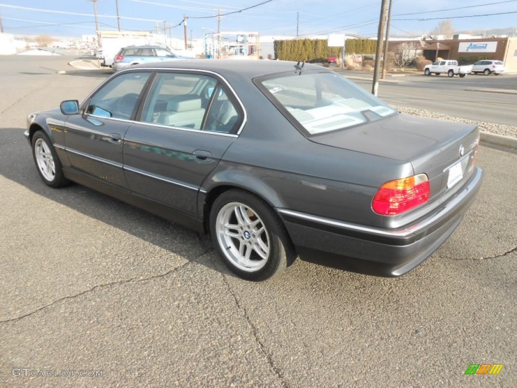 2000 7 Series 740iL Sedan - Anthracite Metallic / Grey photo #12