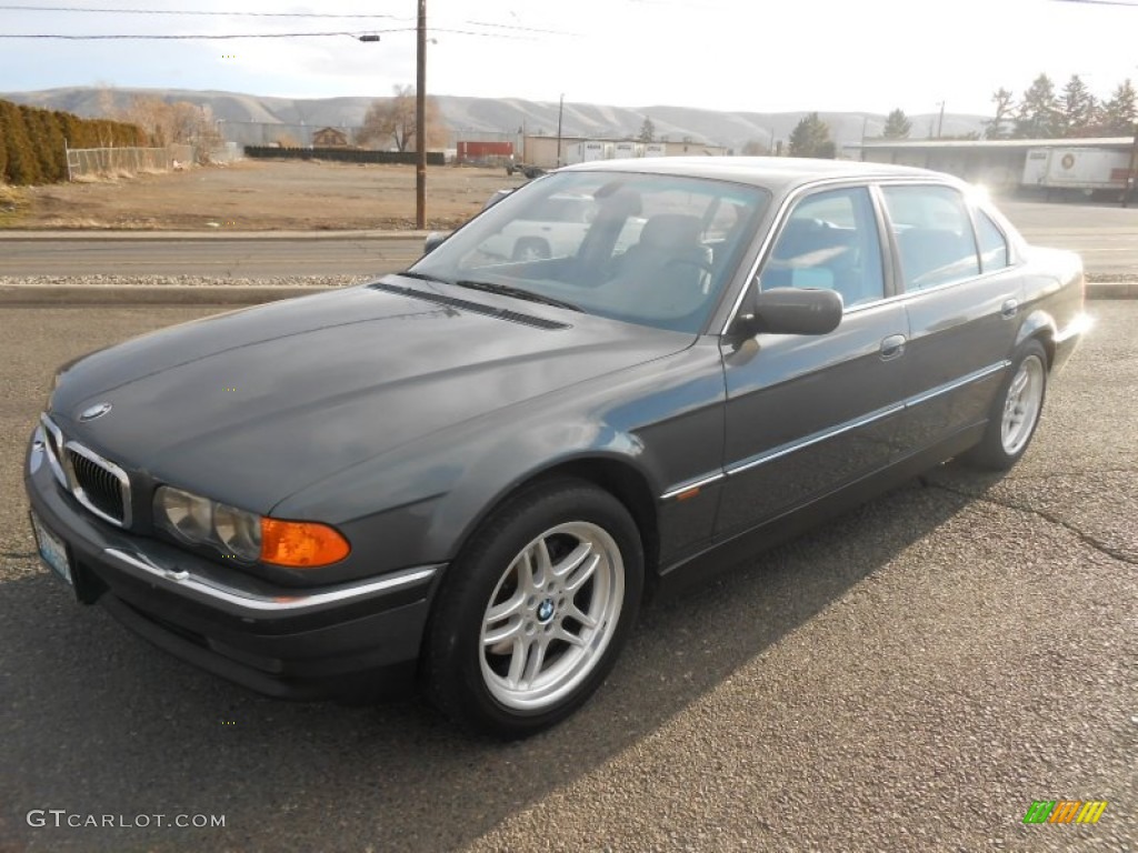 2000 7 Series 740iL Sedan - Anthracite Metallic / Grey photo #15