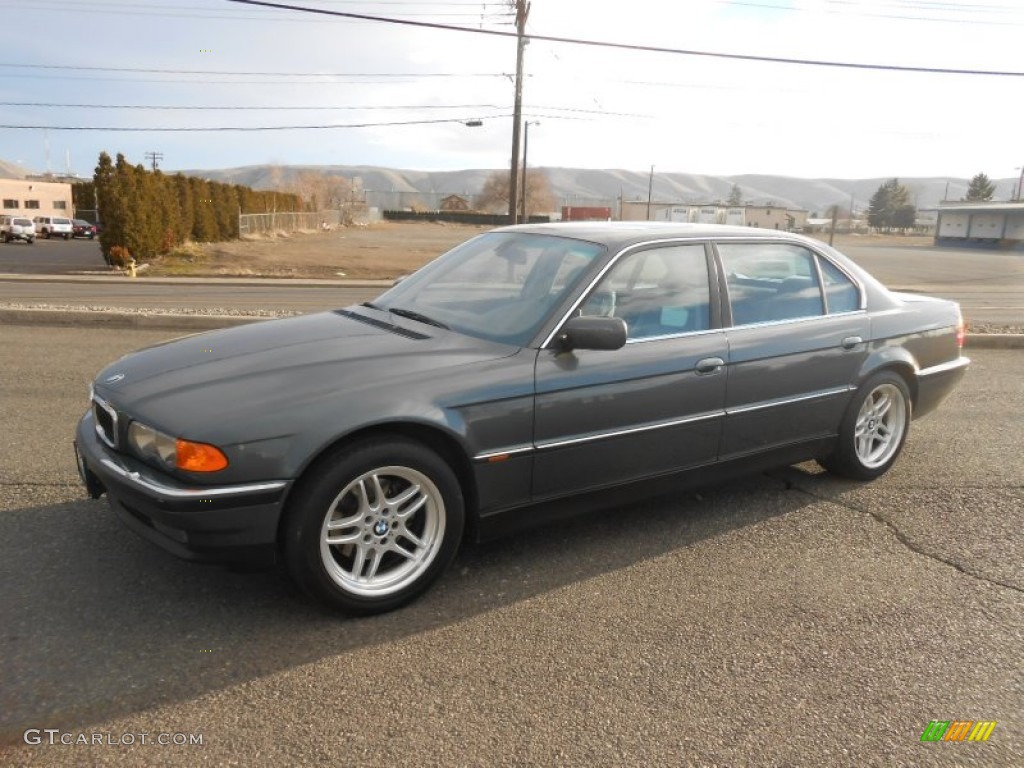 2000 7 Series 740iL Sedan - Anthracite Metallic / Grey photo #16